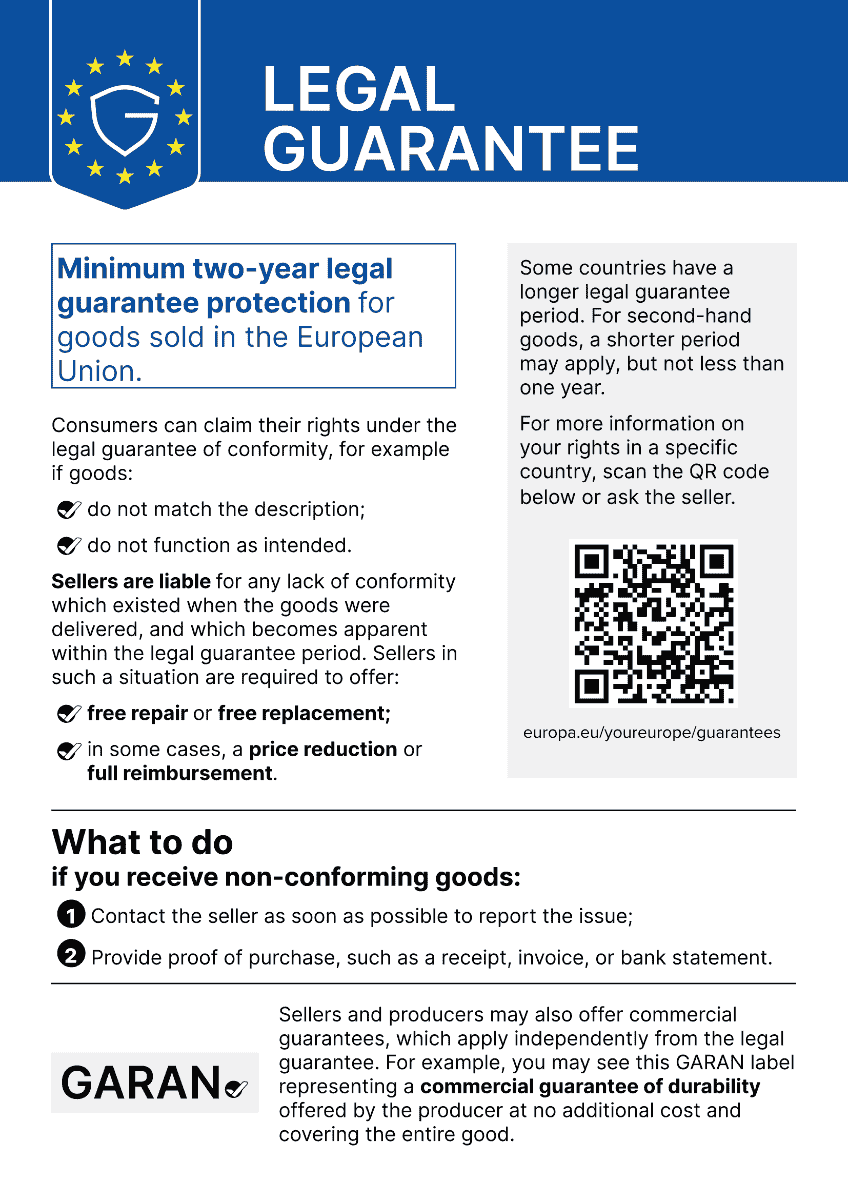 Your Legal Guarantee Rights